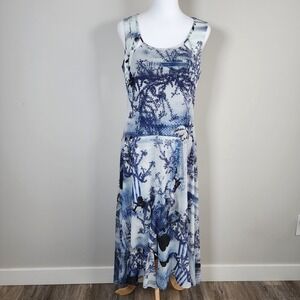 Piccadilly Canada Dress‎ Womens Small French Toile Spandex High Lo Layered Maxi